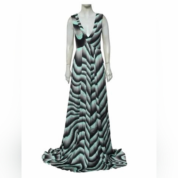 Just Cavalli Signature Wave Maxi Size 44 / US Size 8 New With Tags